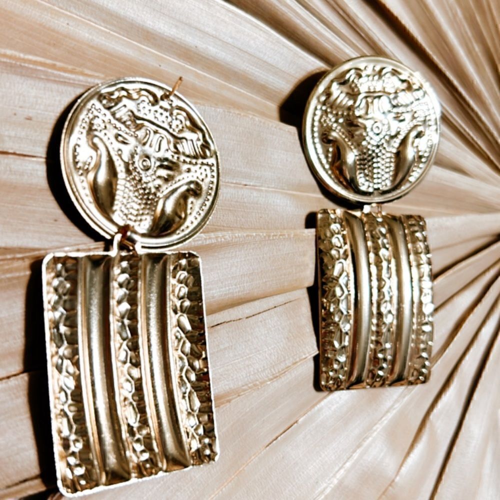 vintage style drop earrings A292 - Picture 3 of 4